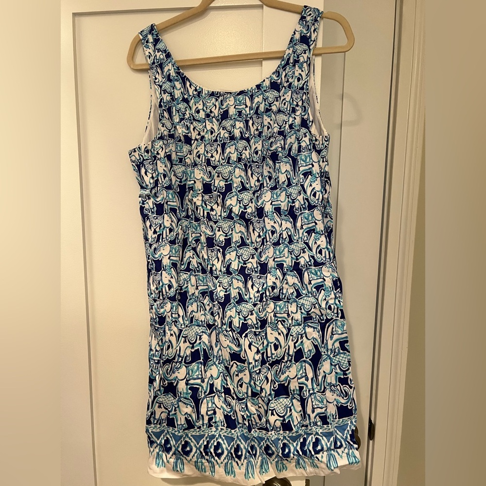 Lily Pulitzer Bomber Blue Get Trunky Shift Dress - Picture 3 of 6